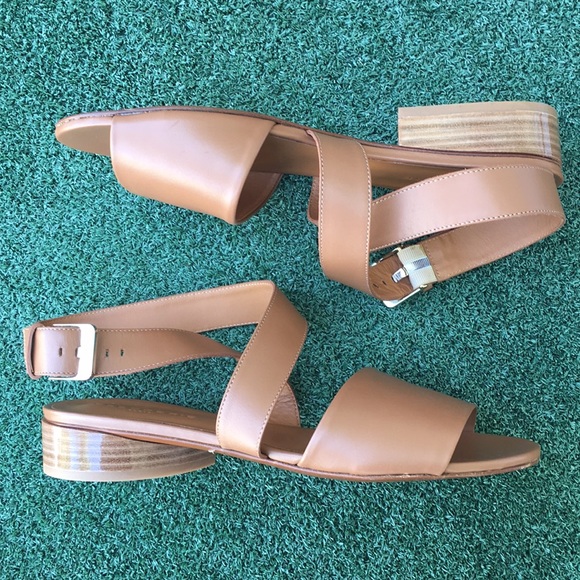 NWT Robert Clergerie Final Sandals Leather Brown 39
